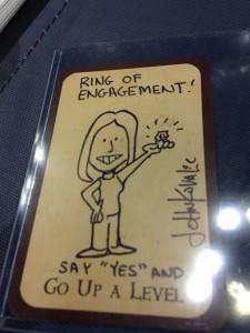 Last year I drew a Munchkin proposal card for a gentleman...